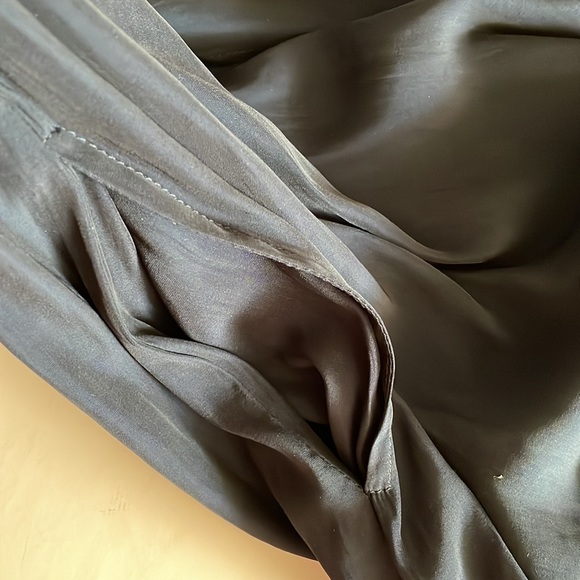 Mela Purdie Navy Blue Button Front Sleeveless Shirt Tunic Dress Size XS - Picture 9 of 10